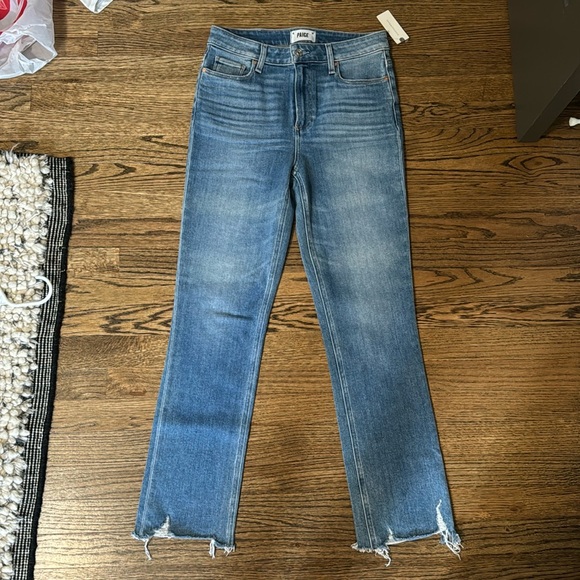 Paige Raw Hem Jean - Picture 1 of 7